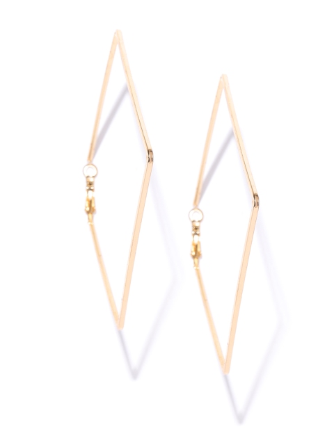 

Blueberry Gold-Plated Handcrafted Square Hoop Earrings