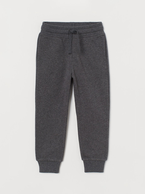 

H&M Boys Grey Melange Cotton-Blend Joggers
