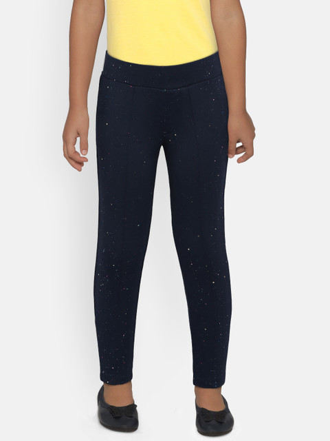 

VITAMINS Girls Blue Solid Jeggings