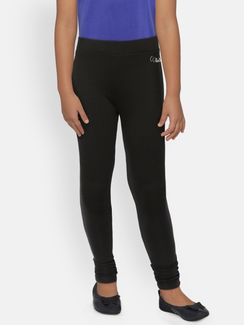 

VITAMINS Girls Black Solid Leggings