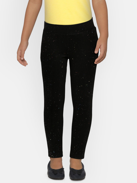 

VITAMINS Girls Black Solid Jeggings