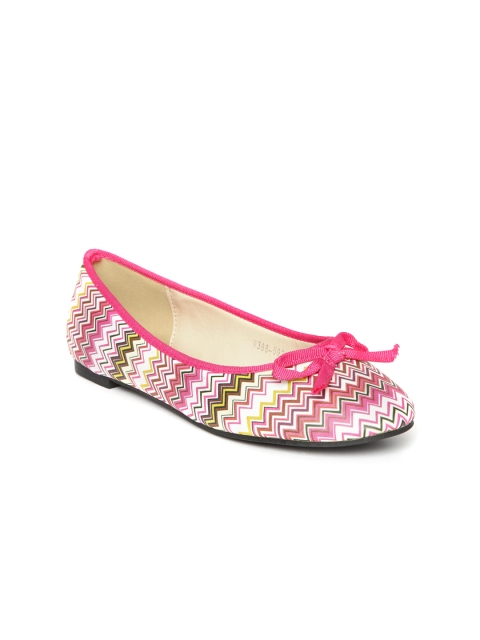 

Klaur Melbourne Women Pink & White Printed Ballerinas