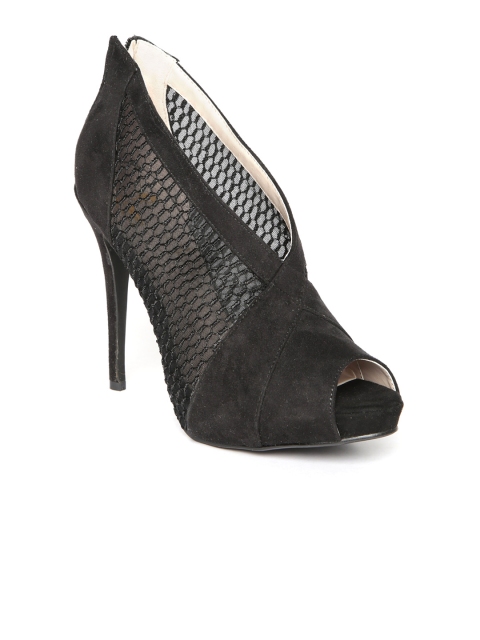 

Klaur Melbourne Women Black Peep-Toed Stilettos