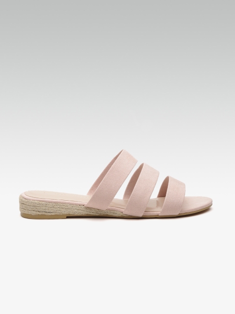 

DOROTHY PERKINS Women Peach-Coloured Solid Open Toe Flats