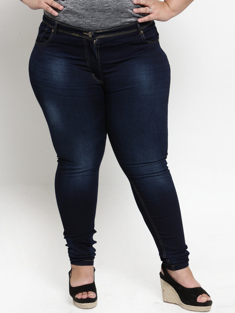 

plusS Women Blue Regular Fit Mid-Rise Clean Look Jeans