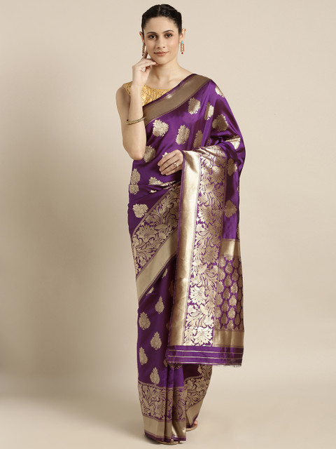 

Mitera Purple Art Silk Woven Design Mysore Silk Saree