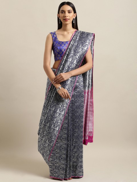 

Mitera Multicoloured Woven Design Banarasi Saree, Multi