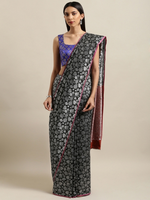 

Mitera Multicoloured Woven Design Banarasi Saree, Multi
