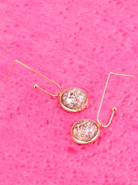 

E2O Gold-Plated Circular Drop Earrings