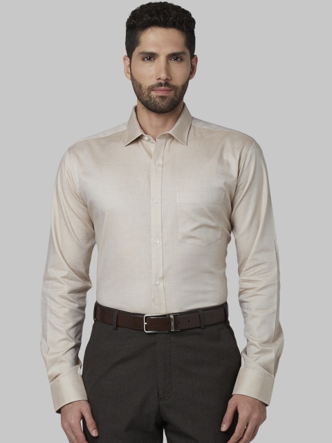 

Park Avenue Men Beige Slim Fit Self Design Casual Shirt