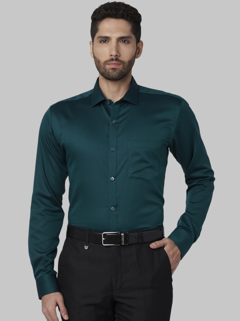 

Park Avenue Men Green Slim Fit Solid Formal Shirt