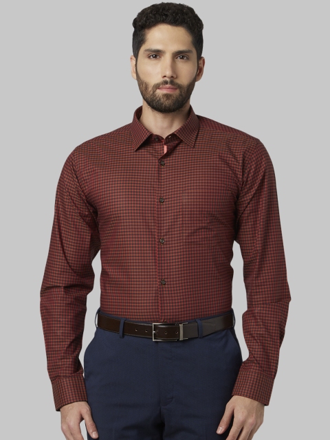 

Park Avenue Men Orange Slim Fit Solid Casual Shirt