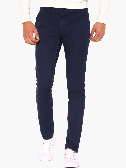 

Fame Forever by Lifestyle Men Blue Slim Fit Solid Regular Trousers
