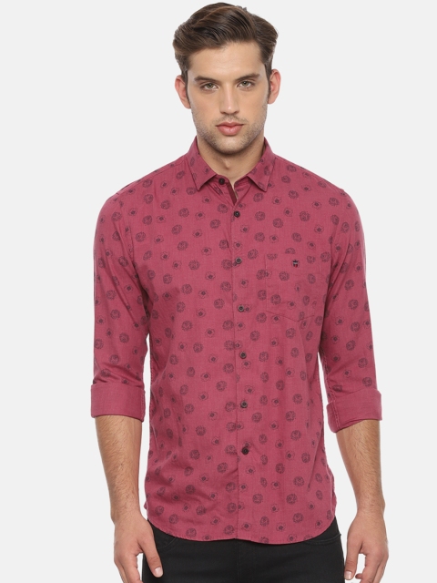 

Louis Philippe Sport Men Pink Slim Fit Printed Casual Shirt