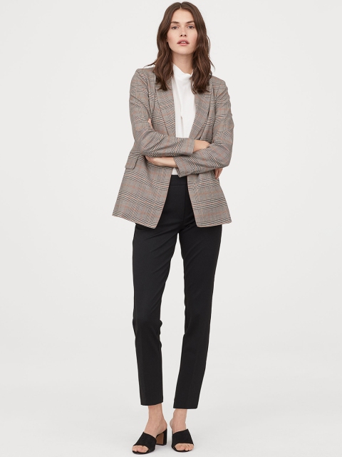 

H&M Women Black Cigarette Trousers