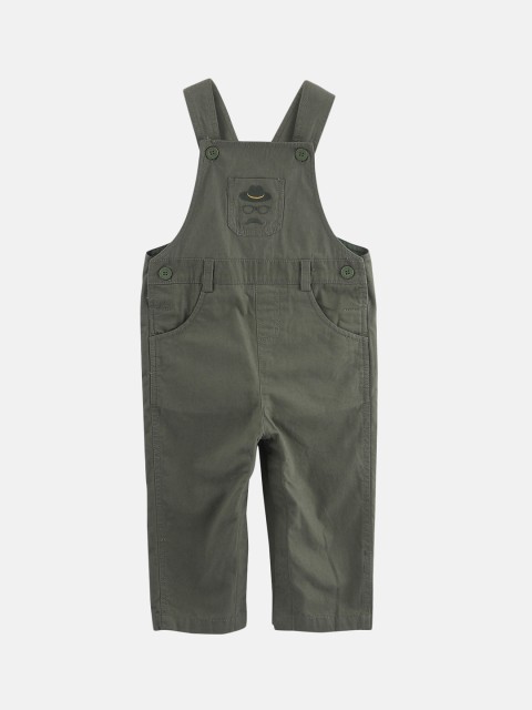 

Beebay Boys Green Solid Dungaree