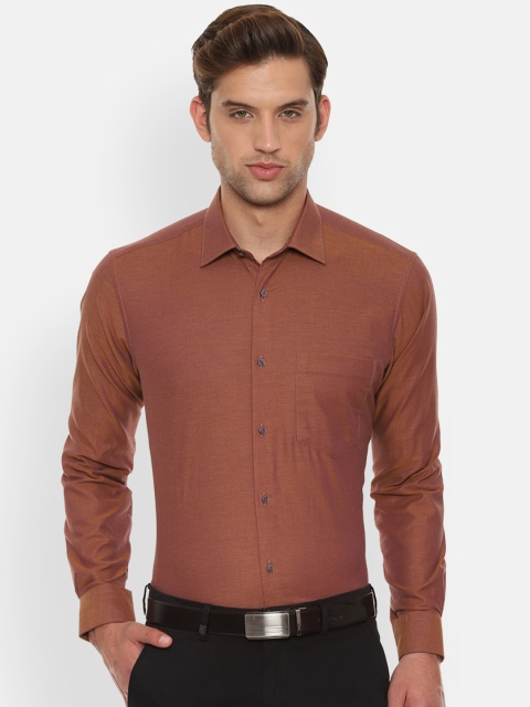 

Van Heusen Men Brown Regular Fit Solid Formal Shirt