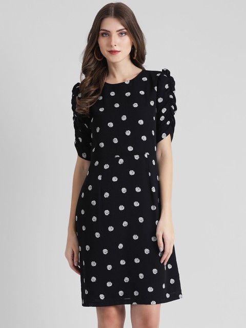 

Zink London Women Black & White Printed Sheath Dress