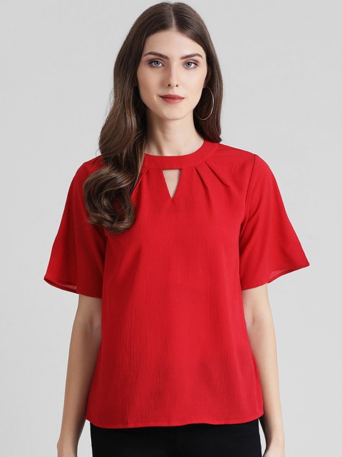 

Zink London Women Red Solid Top