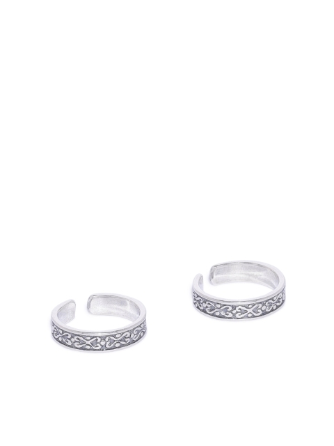 

Peora Women Sterling Silver-Toned Toe Rings