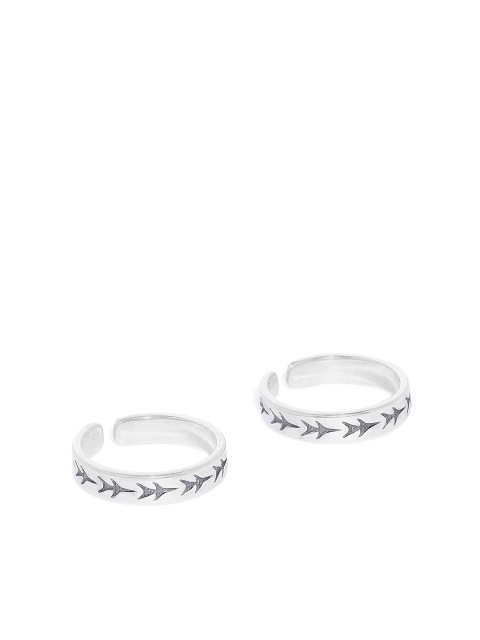 

Peora Women Sterling Silver-Toned Toe Rings