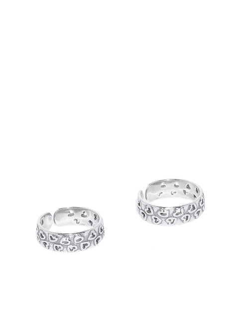 

Peora Women Sterling Silver-Toned Toe Rings