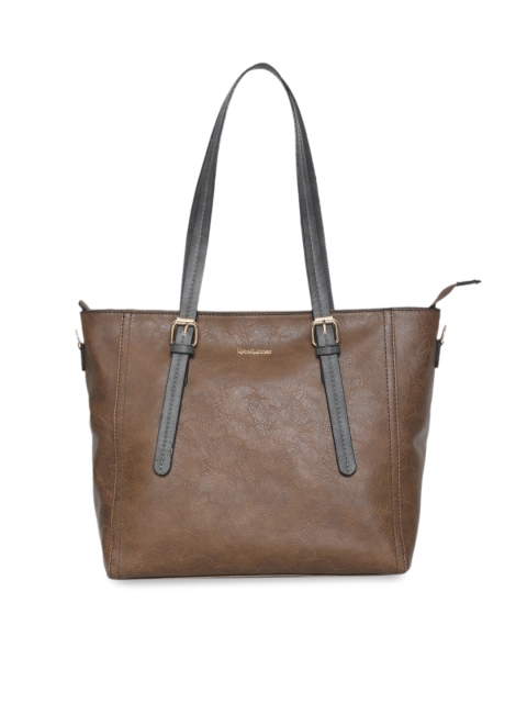 

David Jones Brown Solid Shoulder Bag