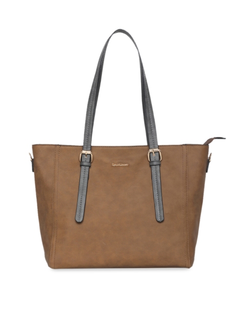 

David Jones Tan Brown Solid Shoulder Bag