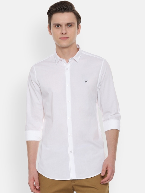 

Allen Solly Men White Slim Fit Solid Casual Shirt