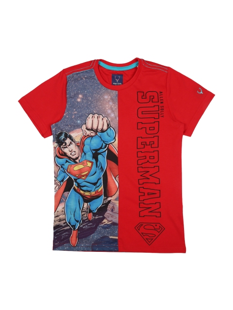 

Allen Solly Junior Boys Red Printed Round Neck T-shirt