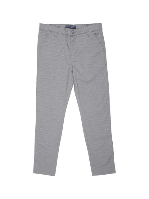 

Allen Solly Junior Boys Grey Regular Fit Printed Regular Trousers