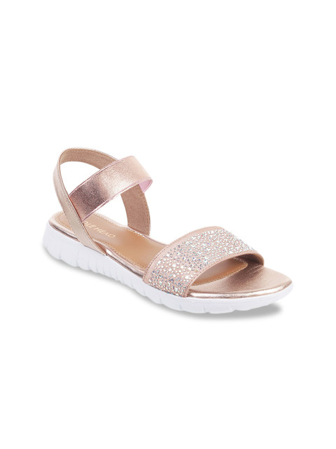 

SOLE HEAD Women Rose Gold Solid Heels