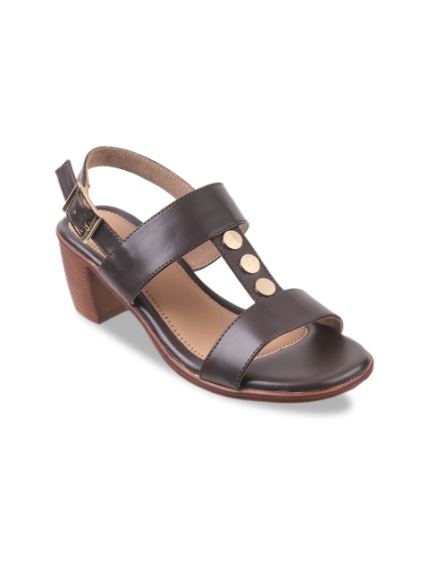 

SOLE HEAD Women Brown Solid Heels