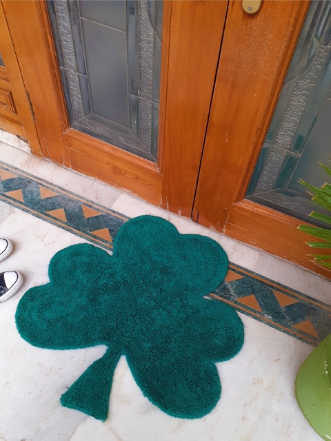 

Avira Home Green Solid 1500 GSM Cotton Reversible Doormat