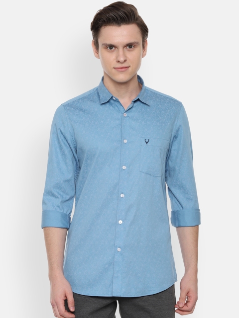 

Allen Solly Men Blue Slim Fit Printed Casual Shirt