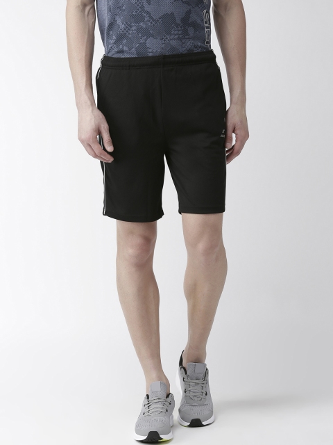 

Alcis Men Black Solid Slim Fit Training Shorts