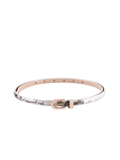 

BuckleUp Women Grey Printed Belt