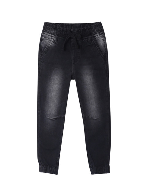 

Cherokee Boys Black Slim Fit Solid Joggers