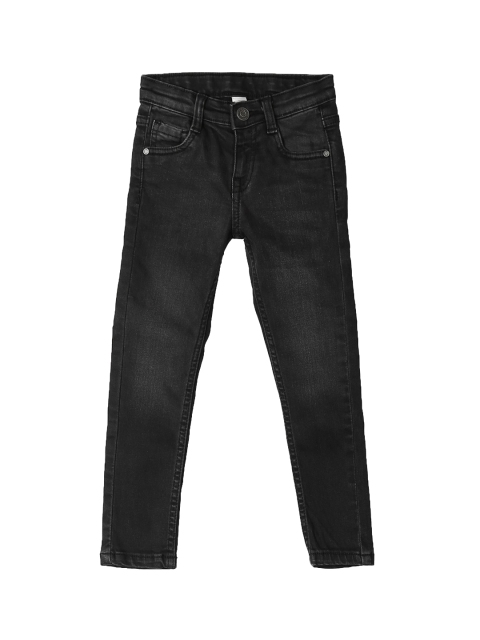 

Cherokee Girls Black Slim Fit Mid-Rise Clean Look Stretchable Jeans