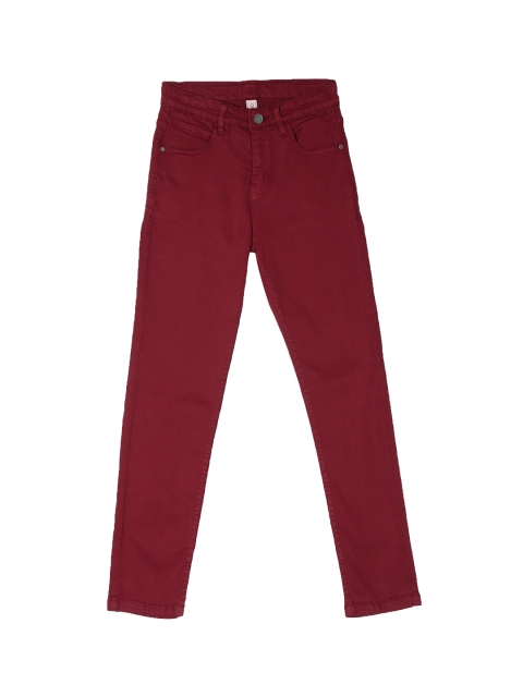 

Cherokee Boys Red Slim Fit Mid-Rise Clean Look Stretchable Jeans