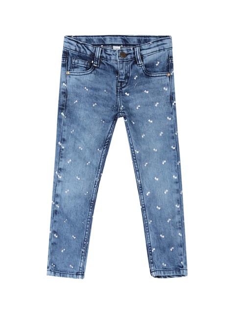 

Cherokee Girls Blue Slim Fit Mid-Rise Clean Look Stretchable Jeans