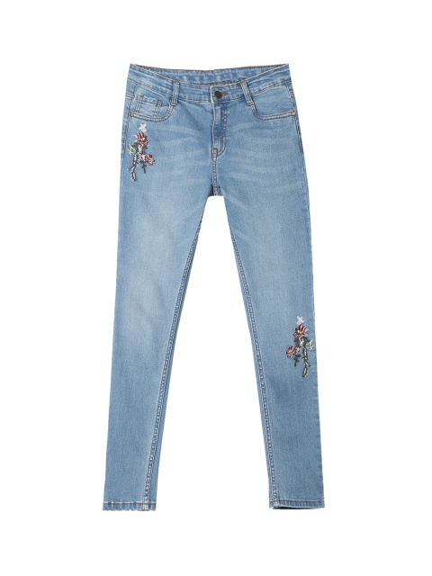 

Cherokee Girls Blue Slim Fit Mid-Rise Clean Look Stretchable Jeans
