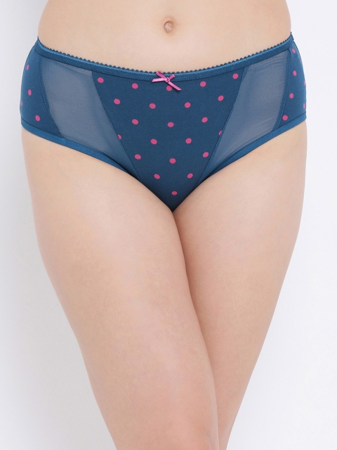 

Clovia Women Blue Printed Hipster Briefs PN3290A08XL