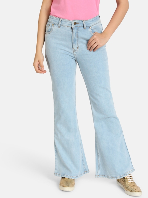 

VividArtsy Women Blue Flared Mid-Rise Clean Look Jeans
