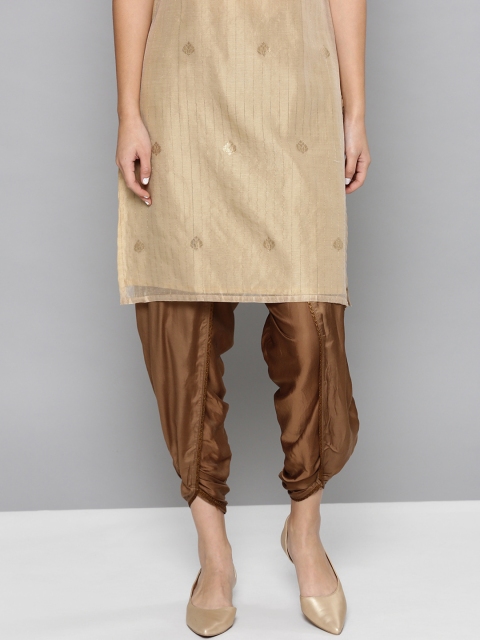 

Ritu Kumar Women Brown Solid Dhoti Salwar