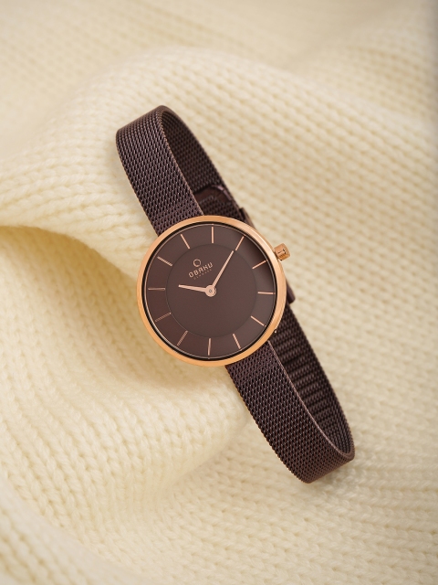 

Obaku Women Brown Analogue Watch V226LXVNMN