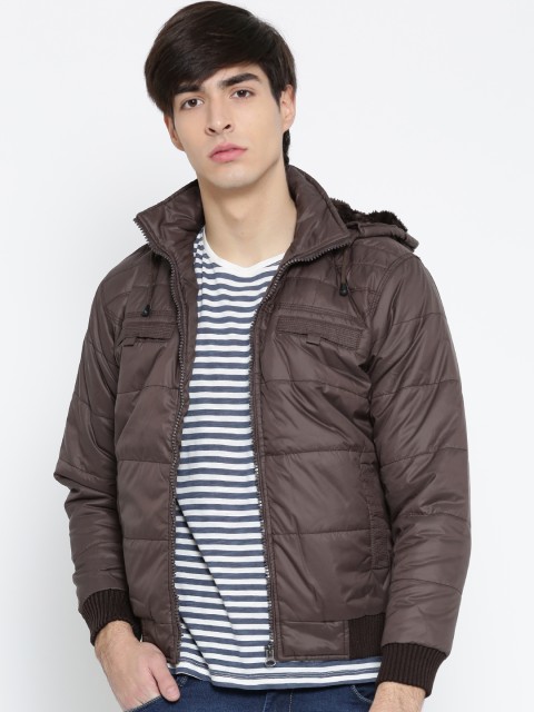 

Locomotive Brown Padded Hooded Jacket