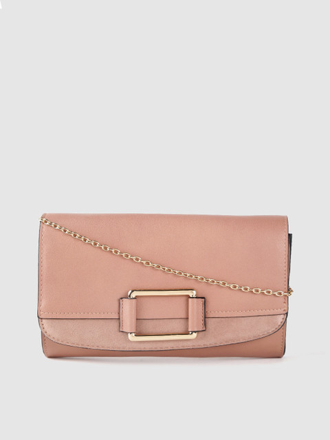 

Carlton London Dusty Pink Solid Purse Clutch