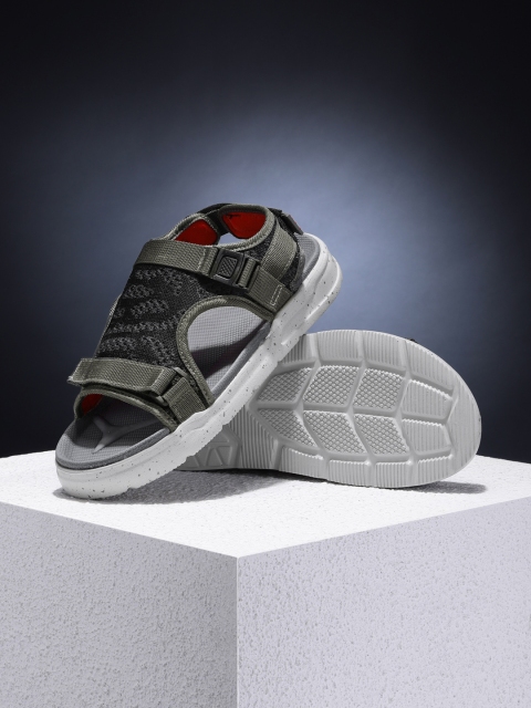 

HRX by Hrithik Roshan Men Grey Solid Hook & Loop Athleisure Sandal