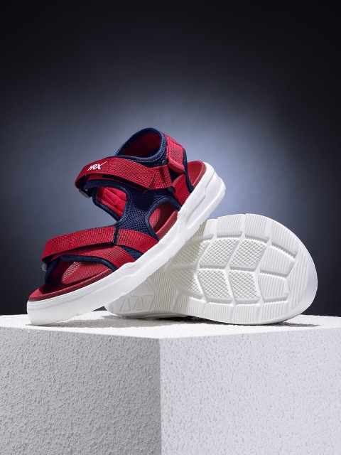 

HRX by Hrithik Roshan Men Burgundy Hook & Loop Athleisure Sports Sandals